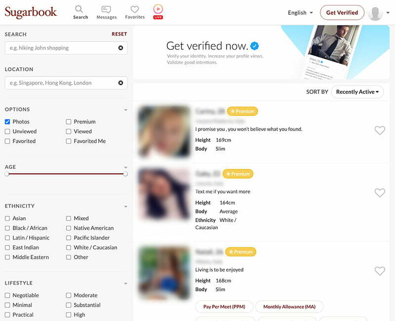 sugarbook search filters