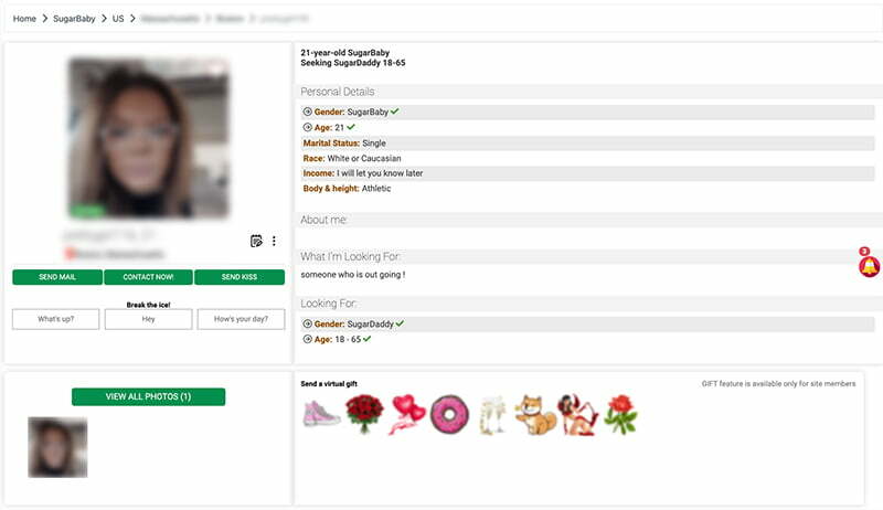 sugardaddyforme female profile