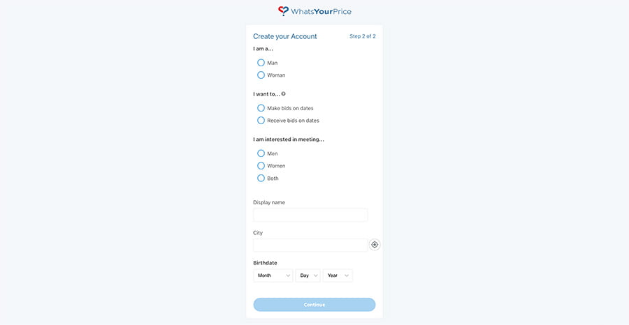 whatsyourprice registration