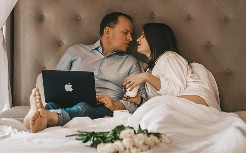 sugar baby and sugar daddy in bed
