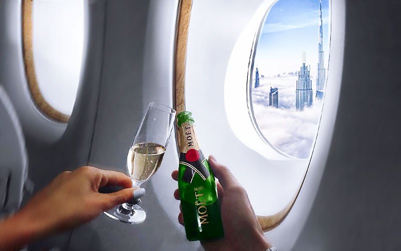 sugar baby with sugar daddy in plane